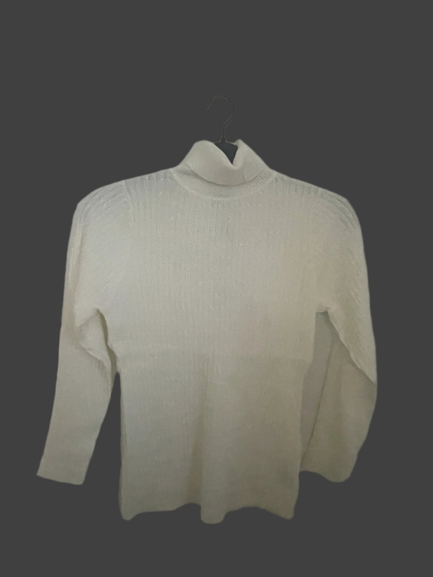 Lightweight Ribbed Turtleneck Pullover Sweater