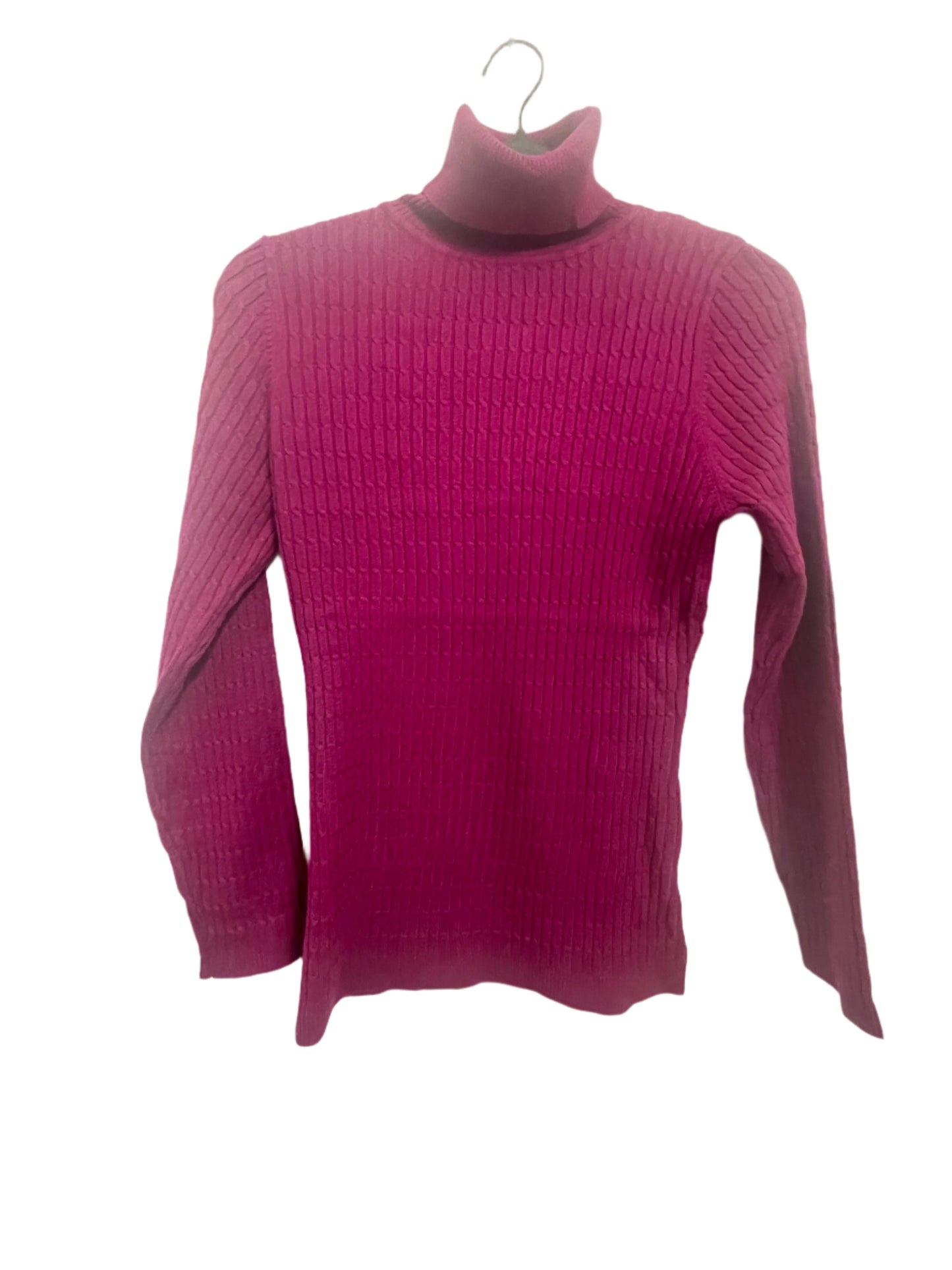 Lightweight Ribbed Turtleneck Pullover Sweater